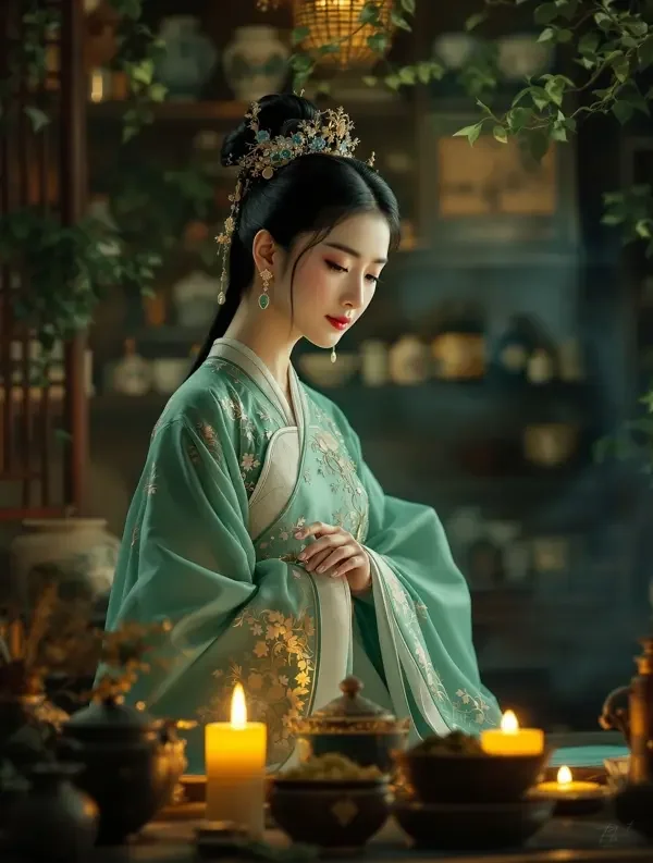 一纸凤仪：医女掌山河 短剧封面，古装题材