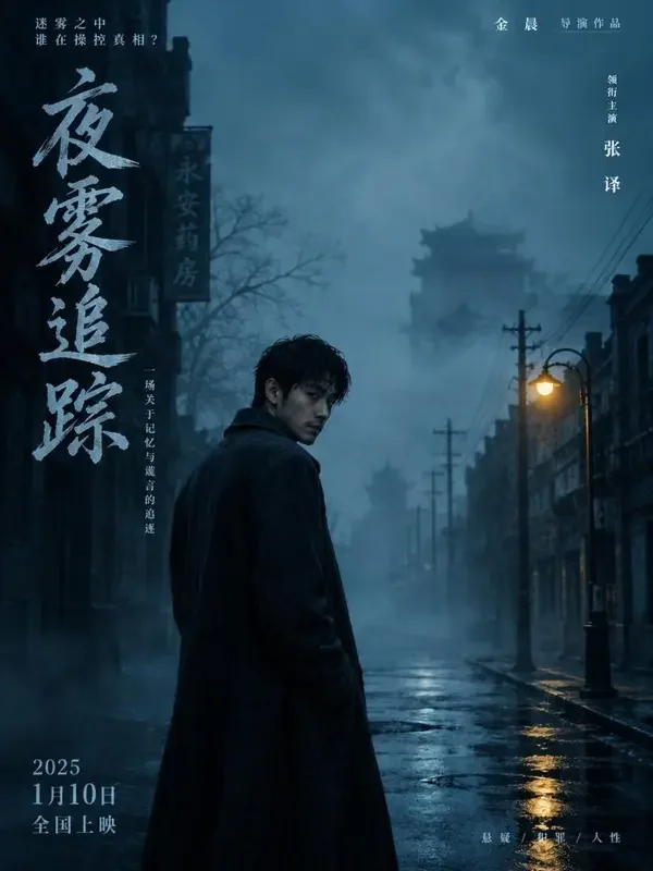 雾月之期 短剧封面，悬疑题材